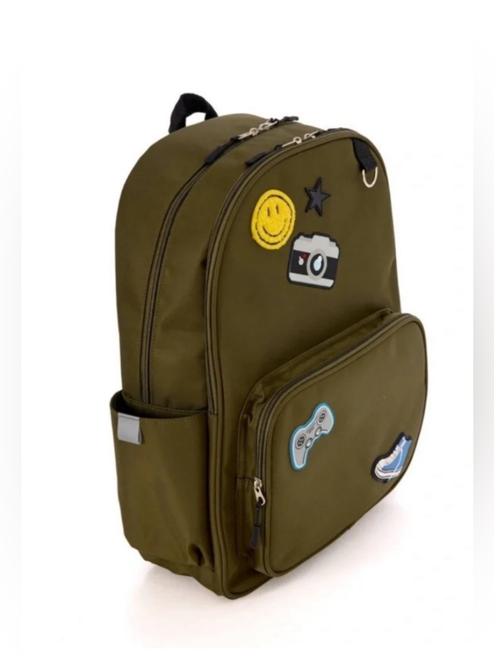 NWT Locker Club Kids 16L Nylon Backpack Green w/ Headphone Pencil Pouch - Picture 9 of 14